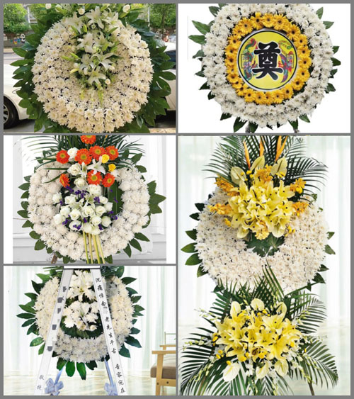 山东青岛即墨市段泊岚镇孟戈庄村花圈速递